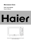 Haier HDE-2580EGB User's Manual