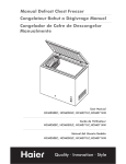 Haier Freezer HCM050EC User's Manual