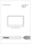 Haier Flat Panel Television LCD Television User's Manual