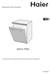 Haier Dishwasher DW12-TFE5 User's Manual