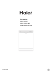 Haier DW12-PFE1 User's Manual