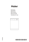 Haier DW12-EFET User's Manual
