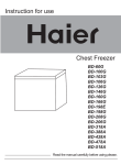 Haier BD-198E User's Manual