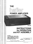 Hafler DH-200 User's Manual