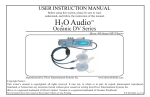 H2O Audio DV-i700 User's Manual