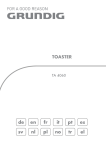 Grundig Toaster TA 4060 User's Manual