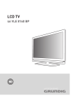 Grundig LCD TV 46 VLE 8160 BP User's Manual