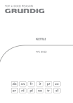 Grundig Kettle WK 4062 User's Manual