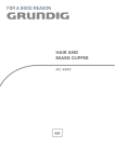 Grundig Hair and Beard Clipper MC 4840 User's Manual