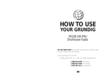 Grundig FR200 User's Manual
