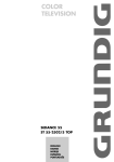 Grundig COLOR TELEVISION SEDANCE 55 ST 55-2502/5 TOP User's Manual