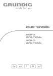 Grundig COLOR TELEVISION LXW 68-9740 Dolby User's Manual