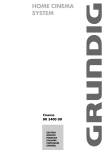 Grundig Cinemo DR 5400 DD User's Manual