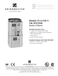 Grindmaster CW-1EST230V User's Manual