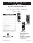 Grindmaster 115AB User's Manual