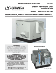 Greenheck Fan ERH-55 User's Manual