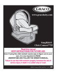 Graco SnugRide Click Connect 35 User's Manual