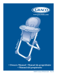 Graco DuoDiner PD162122A User's Manual