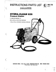 Graco Inc. Hydra-Clean 800-232 User's Manual