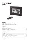 GPX PF728 User's Manual