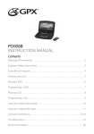 GPX PD908B User's Manual