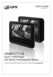 GPX ONNPD7711B User's Manual