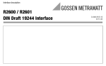 Gossen R2600 User's Manual