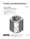 Goodman Mfg SSZ140181A User's Manual