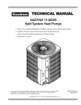 Goodman Mfg GSZ/VSZ 13 SEER User's Manual