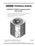 Goodman Mfg GSX User's Manual