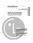 Goldstar WG5005 User's Manual