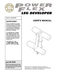 Gold's Gym GGMC03220 User's Manual