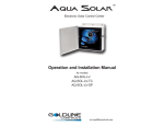 Goldline USA Water Heater AQ-SOL-LV User's Manual