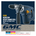 Global Machinery Company RHD1500 User's Manual