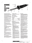 Global Machinery Company DEC001SI User's Manual
