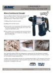 Global Machinery Company CRHD950CF User's Manual