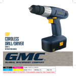 Global Machinery Company 18VDT18V User's Manual