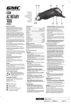 Global Machinery Company 135W User's Manual