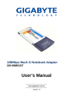 GIGABYTE GN-WM01GT User's Manual