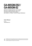 GIGABYTE GA-965GM-DS2 User's Manual