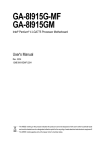 GIGABYTE GA-8I915GM User's Manual