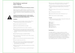 Giant PreRunner Jog Stroller User's Manual