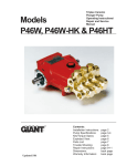 Giant Saw Triplex Ceramic Plunger Pump User's Manual