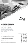 George Foreman GRP4EMB Use & Care Manual