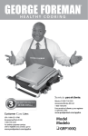 George Foreman GRP100Q Use & Care Manual