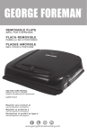 George Foreman GRP1001BPC Use & Care Manual