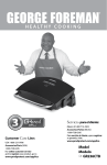 George Foreman GR236CTB Use & Care Manual
