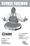 George Foreman GR15BWI Use & Care Manual
