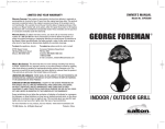 George Foreman GIPOD200 User's Manual