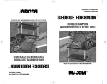 George Foreman GGR62 Use & Care Manual